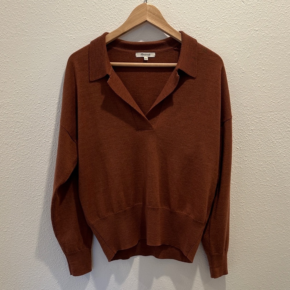 Madewell Merino Wool Polo Sweater